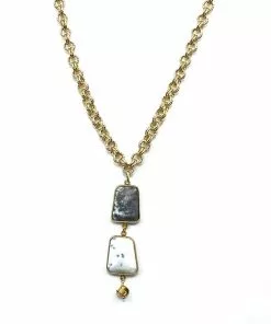 Gigi Kaufman Jewelry Gifts By Recipient Dendrite Opal Necklace With Gold Cable Chain