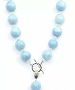Gigi Kaufman Jewelry Gifts By Recipient Aquamarine And Moonstone Necklace With Moonstone Charm
