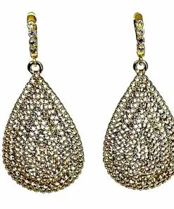 Gigi Kaufman Jewelry Gifts By Recipient Large Tear Earrings Of Gold And CZ