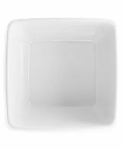 Q Home Large White Square Melamine Bowl