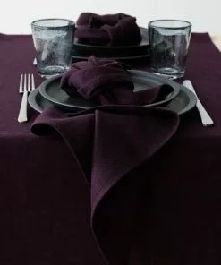 Linen Me Aubergine Linen Napkin