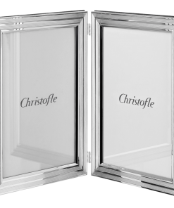 Gifts By Occasion CHRISTOFLE FILETS SILVER-PLATED DOUBLE HINGED PICTURE FRAME