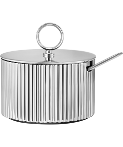 Georg Jensen Inc Georg Jensen Sugar Bowl With Spoon Barware