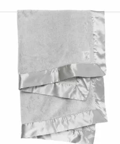 Lil Giraffe Silver Powder Plush Baby Blanket (Available In Two Colors) Gifts By Occasion