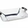 Godinger SQUARE TRAY WITH HORN HANDLES