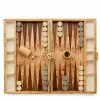 Aerin Wood & Croc Leather Backgammon Set