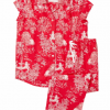 The Cat's Pajamas Gifts By Recipient Rose Luxe Pima Capri Pajama