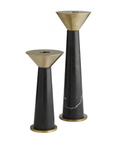 Arteriors Gifts By Occasion CANDLEHOLDERS TENBROOKE BLACK (SET OF 2)
