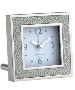 Addison Ross Gifts By Occasion Alarm Clock Grey Shagreen (Square)
