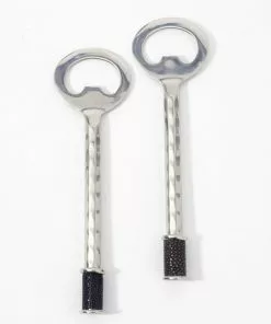 Vivo Gifts By Occasion STAINLESS BOTTLE OPENER WITH SHAGREEN INLAY