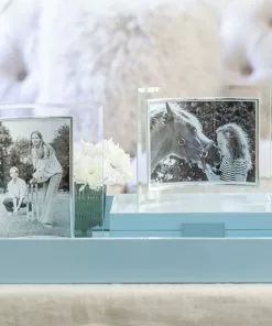 Addison Ross Gifts By Occasion Tray Lacquered Pale Denim Blue (Large)