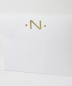 Black Inc CA NOTEPAD LUXE INITIAL GOLD FOIL Gifts By Occasion