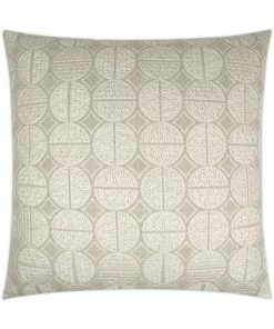 D.V. KAP Pillows DECORATIVE PILLOW - Medallions / Oyster