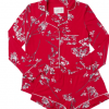The Cat's Pajamas Gifts By Recipient Willow Cerise Pima Knit Long-Sleeved Short Set (Available In 4 Sizes)