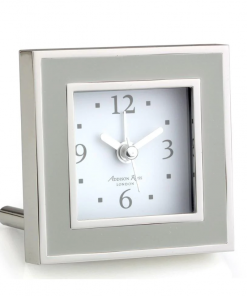 Addison Ross Gifts By Occasion Alarm Clock Chiffon & Silver (Square)