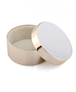 Addison Ross Box Trinket Chiffon & Gold (Round)