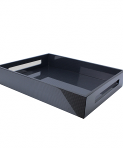 Addison Ross Tray Lacquered Carbon Fibre (Medium) Gifts By Occasion