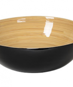 Albert L. Punkt BOWL BAMBOO GLOSS BLACK LARGE