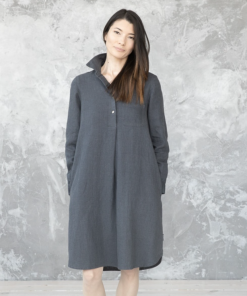 Linen Me Gifts By Recipient Dress Linen Charcoal Camilla
