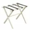 Gate House Furniture Luggage Rack-Ivory Frame With Grey Brindle Straps 2 Gate House Furniture Luggage Rack-Ivory Frame With Grey Brindle Straps