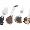Godinger CHEESE SET AGATE HANDLES