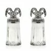 Godinger Gifts By Occasion RAMS HEAD SALT & PEPPER SHAKERS
