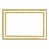 Caspari Gold Foil Striped Place Cards 3 Caspari Gold Foil Striped Place Cards