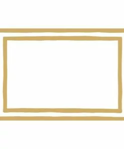 Caspari Gold Foil Striped Place Cards