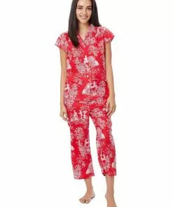 The Cat's Pajamas Gifts By Recipient Rose Luxe Pima Capri Pajama