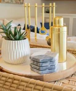 Be Home Cocktail Shaker Matte Gold Gifts By Occasion