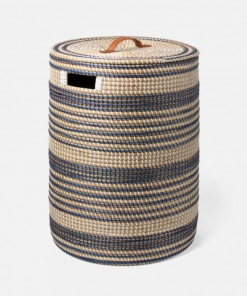 Pigeon & Poodle Father's Day Baskets Dark Blue And Seagrass (Available In 2 Sizes)