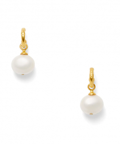 Catherine Canino Jewelry Bamboo Tiny Hoops (White) By Catherine Canino