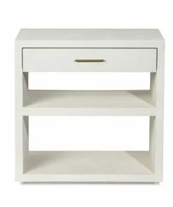 Interlude BEDSIDE CHEST WHITE Side Tables