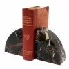 Marble Crafters Gifts By Occasion BOOKENDS MARBLE HEMISPHERE (BLACK AND GOLD)
