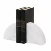 Marble Crafters BOOKENDS MARBLE HEMISPHERE (PEARL WHITE)