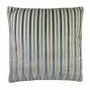 Signature Pillows Anthem Taupe And Teal Stripe Pillow