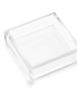 JR William Napkin Tray Cocktail Acrylic With White Bottom Gifts By Occasion