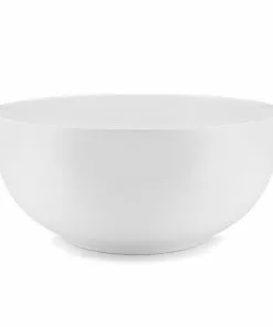 Q Home Gifts By Occasion White Round Melamine Serving Bowl
