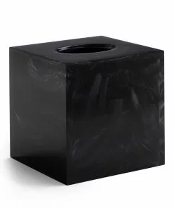 Kassatex Black & Acrylic Tissue Holder