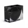 Kassatex Black & Acrylic Toothbrush Holder Bathroom Accessories
