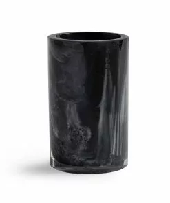 Kassatex Black & Acrylic Tumbler Bathroom Accessories