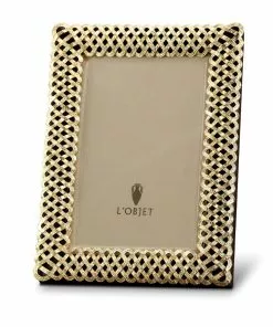 Gifts By Occasion Braid Frame By L'Objet (Available In 4 Sizes And 2 Colors)