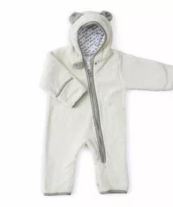 BABY DEEDEE FURRY BEAR BUNTING IVORY