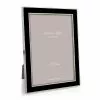 Addison Ross Frame Enamel Thin Black And Silver - Available In 3 Sizes Gifts By Occasion