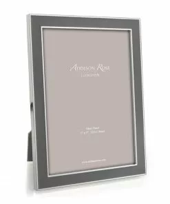 Addison Ross Frame Enamel Taupe And Silver - Available In 3 Sizes