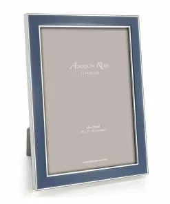 Addison Ross Gifts By Occasion Frame Enamel Denim Blue And Silver-Available In 2 Sizes