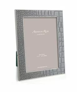 Addison Ross Gifts By Occasion Frame Dove Grey Croc & Silver - Available In 2 Sizes