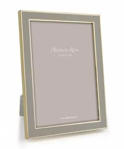 Addison Ross Frame Enamel Taupe And Gold - Available In 2 Sizes Gifts By Occasion