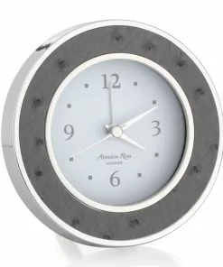 Addison Ross Gifts By Occasion Alarm Clock Twilight Ostrich And Silver (Round)