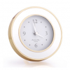 Addison Ross Alarm Clock White And Gold (Round)